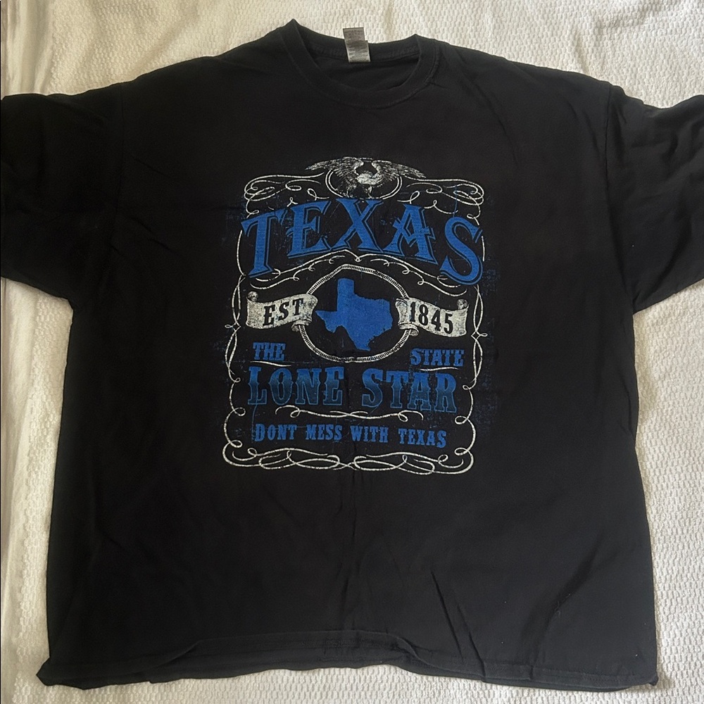 Black Texas Short Sleeve Tee TEXAS